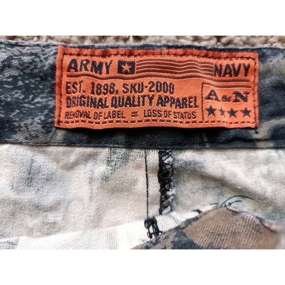 Army Navy Cargo Camo Pants Men's 36x32 Adjustable Waist Front Pockets - Picture 3 of 9